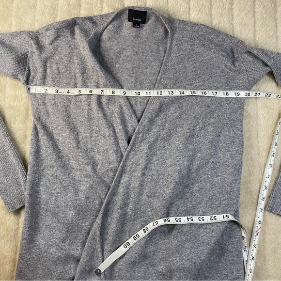 LUMIERE Open front sweater Gray small - Picture 6 of 9